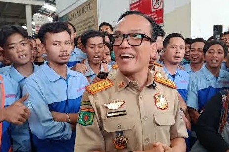 Wamenaker Immanuel Ebenezer Gerungan ditangkap KPK dalam OTT hari ini (foto/poskota)